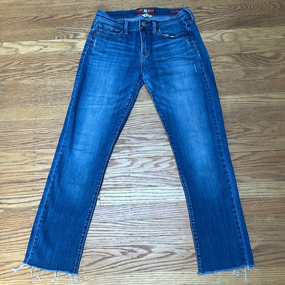 Lucky Brand straight leg jeans (petite or ankle)
